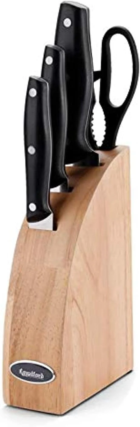 Royalford 5-Piece Kitchen Tool & Knife Set with Portable Block – Multi-Use Set (RF7011) - Image 4