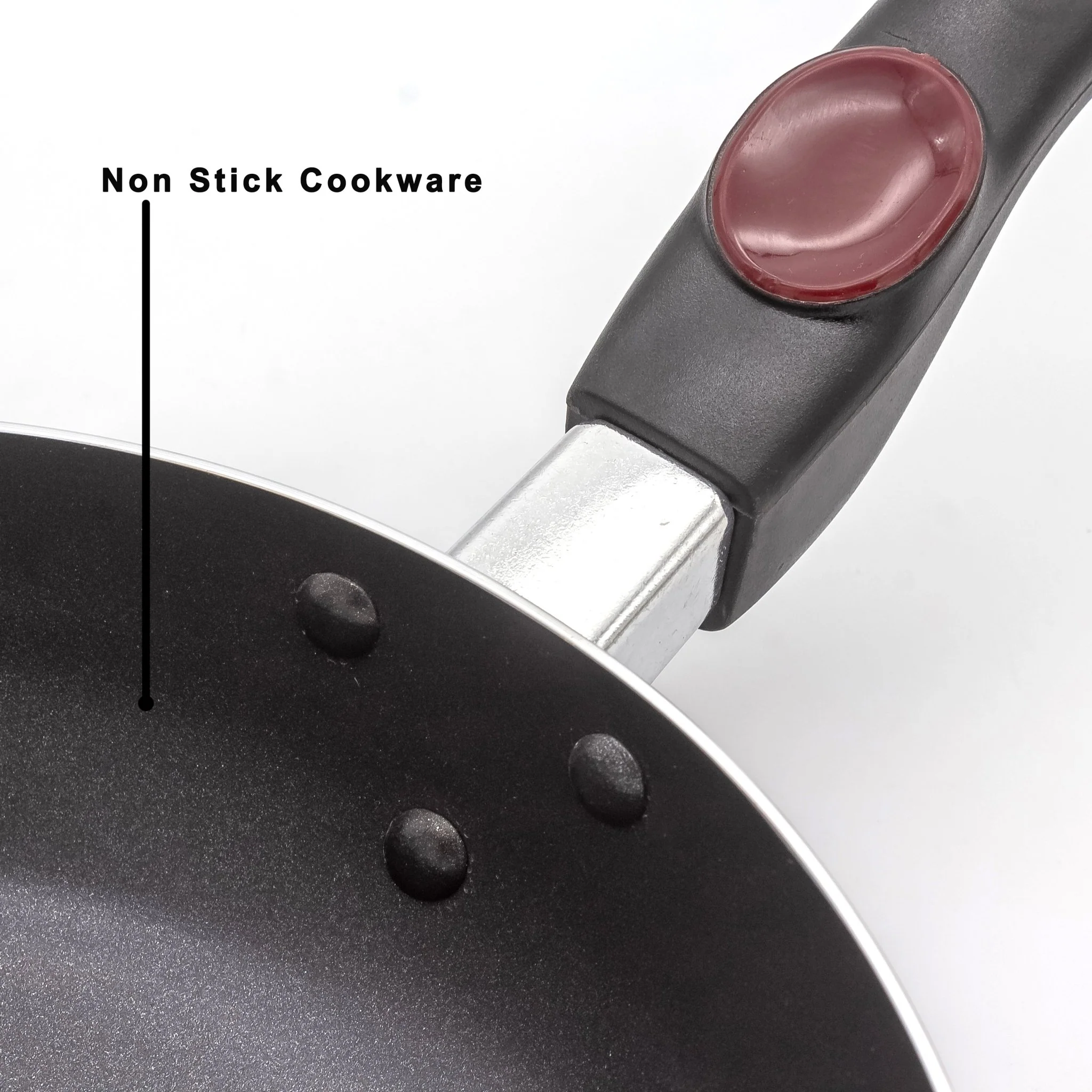 ROYALFORD Aluminum Fry Pan 24cm x 5.5cm, Durable Non-Stick Coating and 3 Layer Construction - Image 2