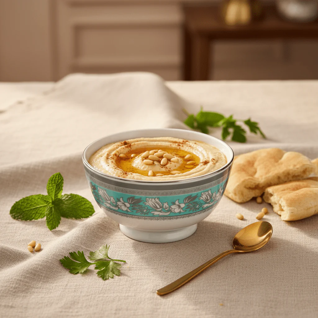 Royalford Blue Accent Melamine Bowl – 4.5" White - Image 2