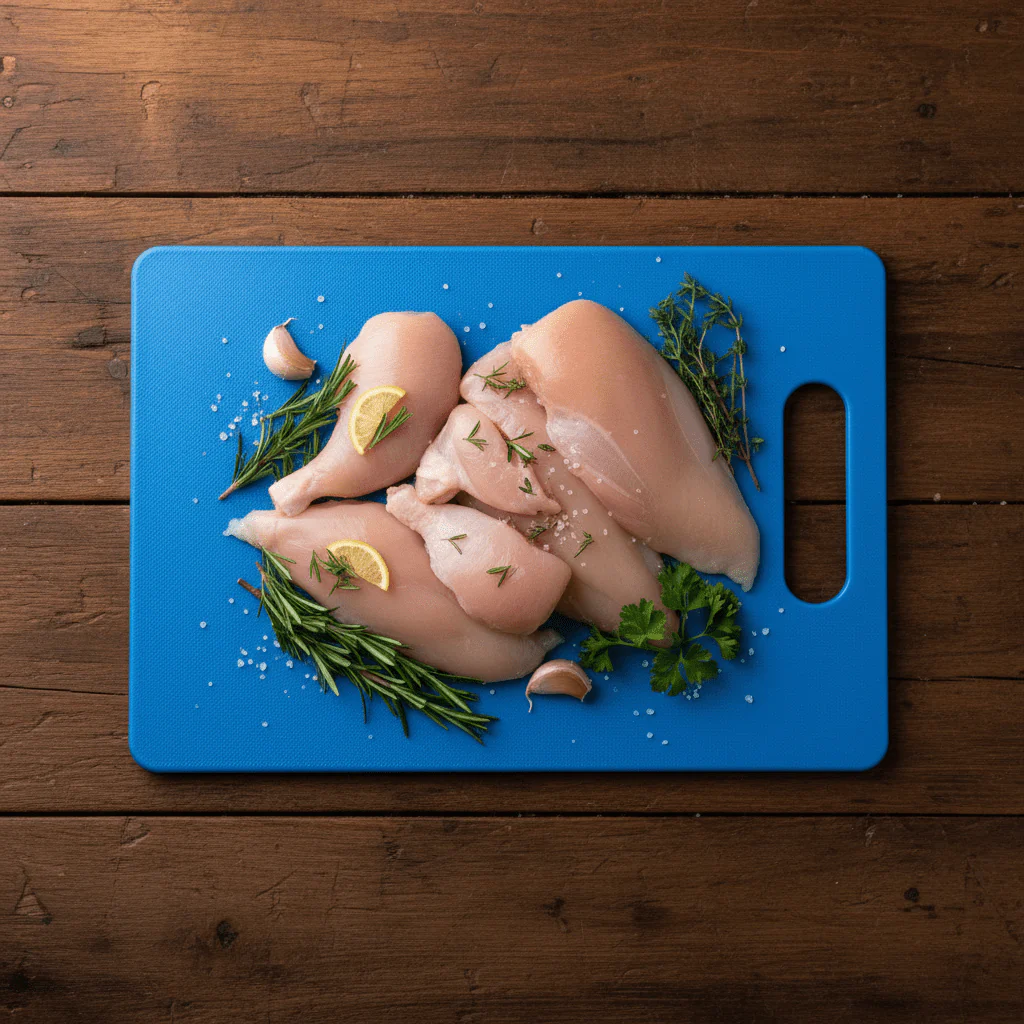 Royalford Professional Blue Polymer Cutting Board | 29.5 x 19.5 cm | BPA-Free | Non-Slip | Easy Clean | Durable Kitchen Chopping Board - Image 2