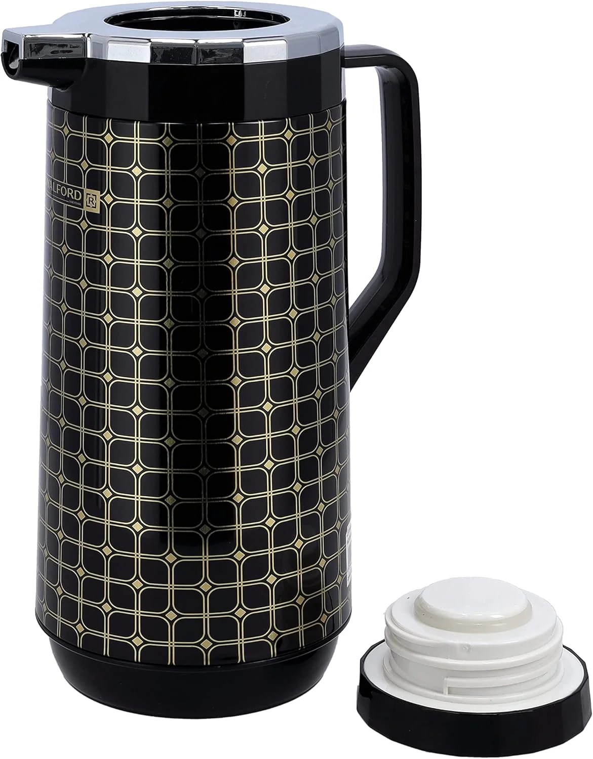 Royalford Double Wall Vaccum Flask 1 Liter, Asbestos Free, Pink Glass inner, Strong & Durable Design, Portable & Leak Resistant- RF10403 - Image 4