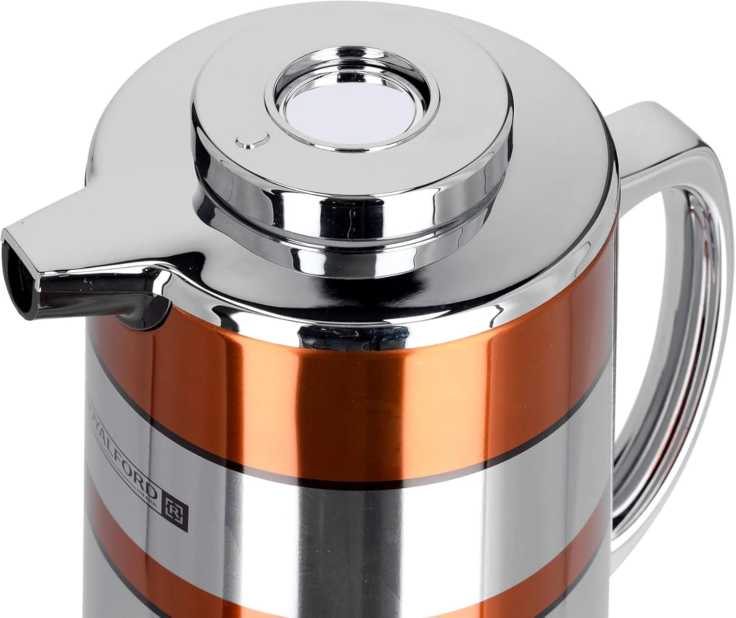 Royalford Double Wall Vaccum Flask 1900ml, Asbestos Free, Pink Glass inner, Strong & Durable Design, 24hr Hot- 36hr Cold- RF9590 - Image 3