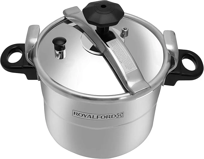 Royalford RF358 Aluminum Pressure Cooker - 7 Litres, Silver - Image 3