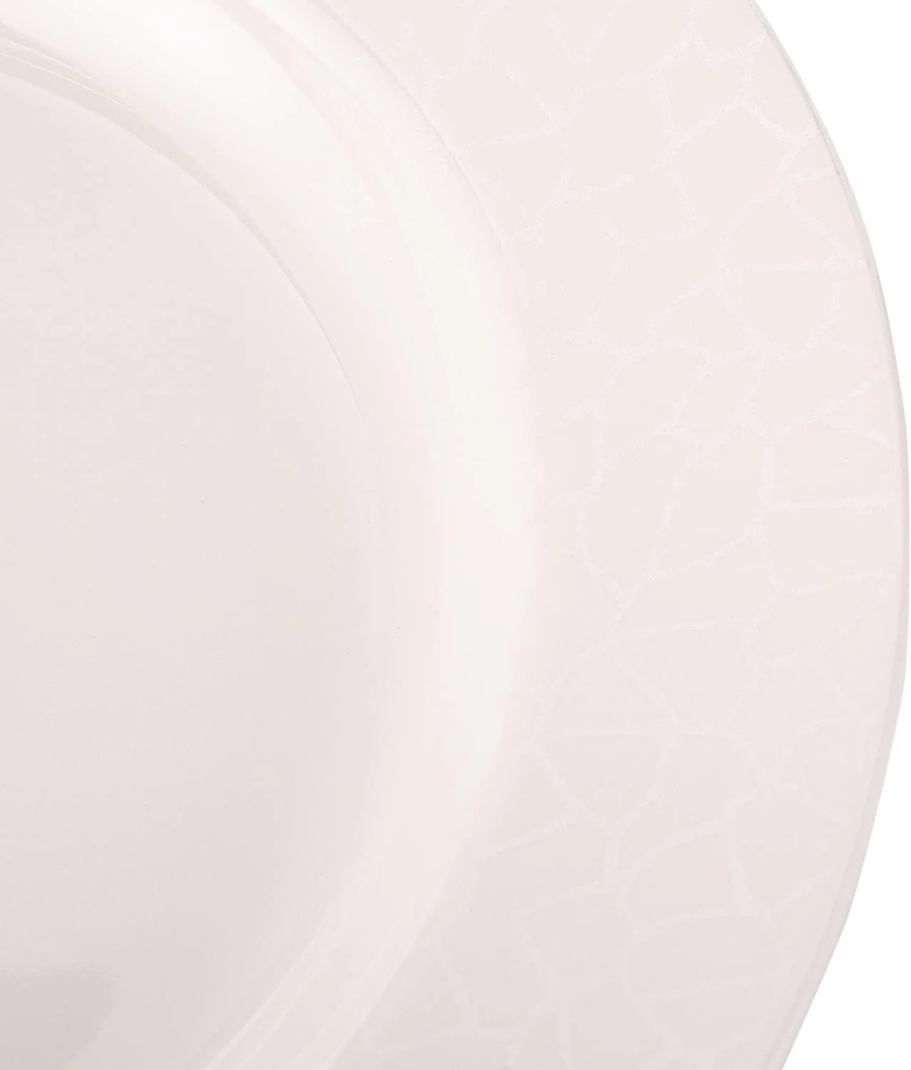 Royalford RF4490 Melamine Round White Pearl Deep Plate-26CM-White - Image 3