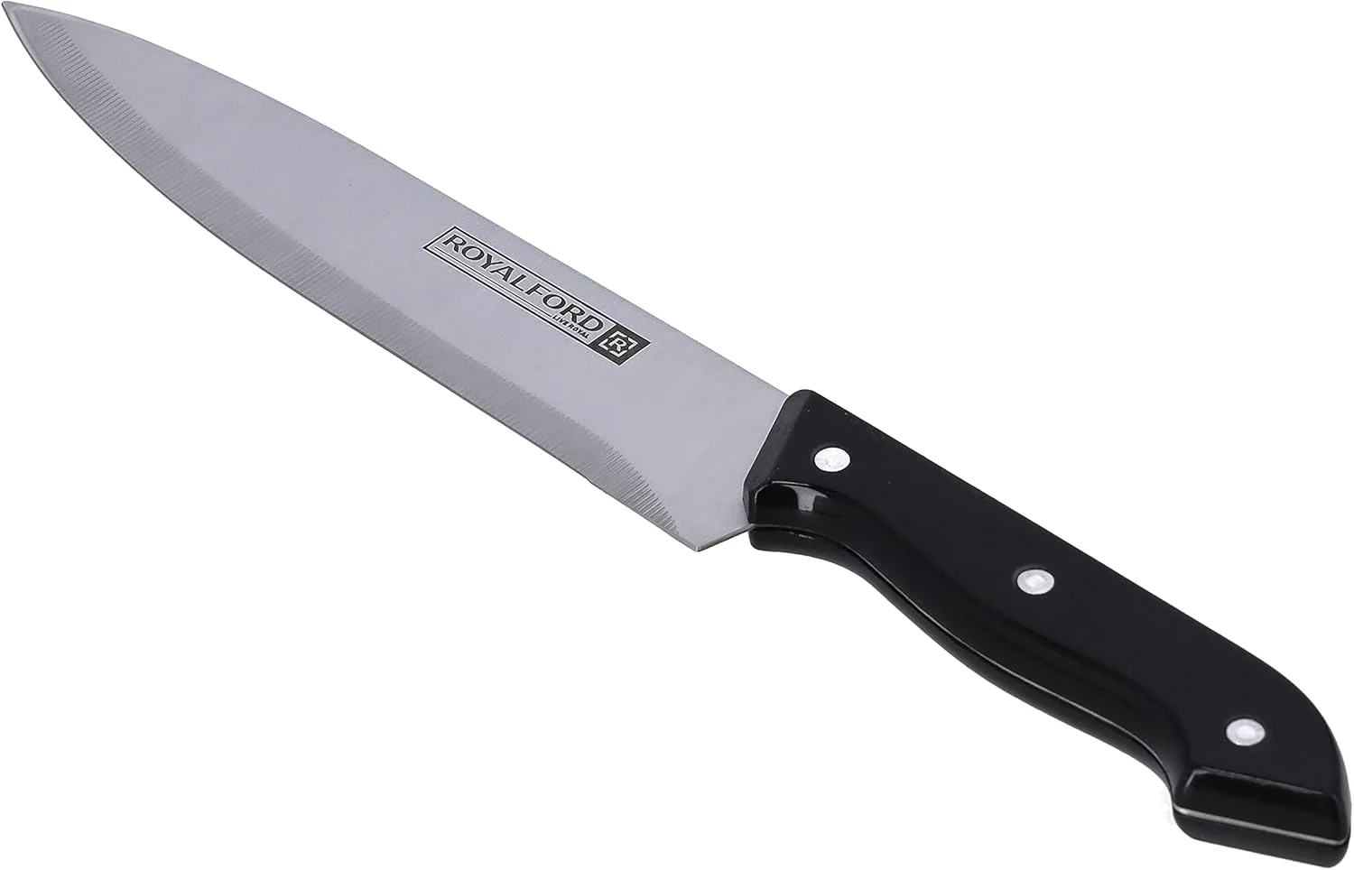 Royalford RF9946 5-Piece Deluxe Cutting Set - Stainless Steel Blades - Cleaver, Chef Knife, Utility Knife, Scissor & Cutting Board - Image 6