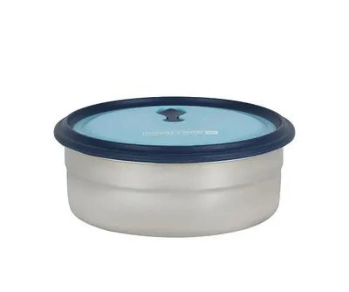 ROYALFORD Stainless Steel Round Lunch Box 1000ml, Blue- RF12627