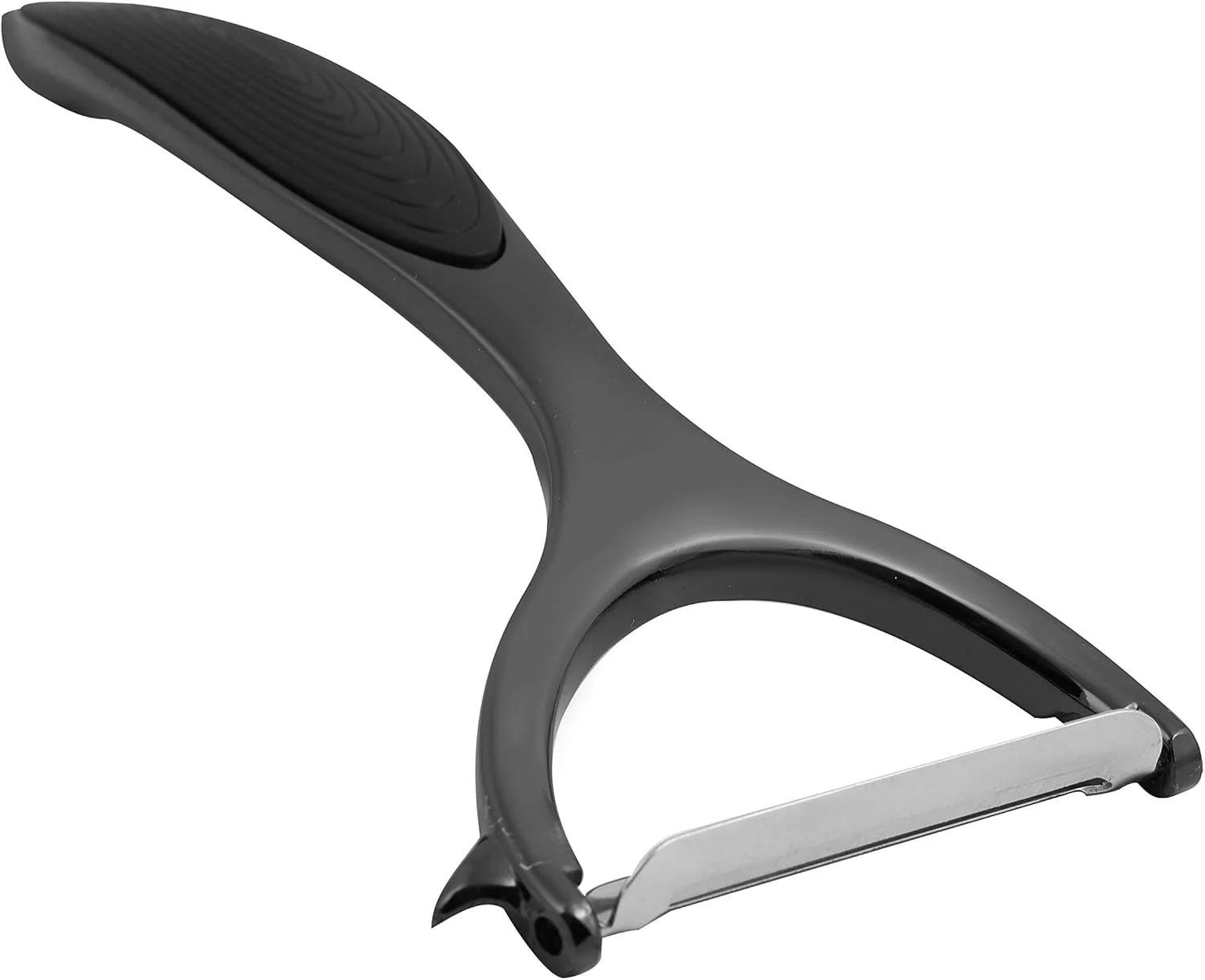 Royalford Zinc Alloyed Triangle Vegetable Peeler-Y-Shaped Swivel Peeler Perfect for Peeling Vegetables & Fruits-Plastic Handle, Vegetable and Fruit Peeler/Slicer for Smooth Peeling-15cmX6cm-Black - Image 6