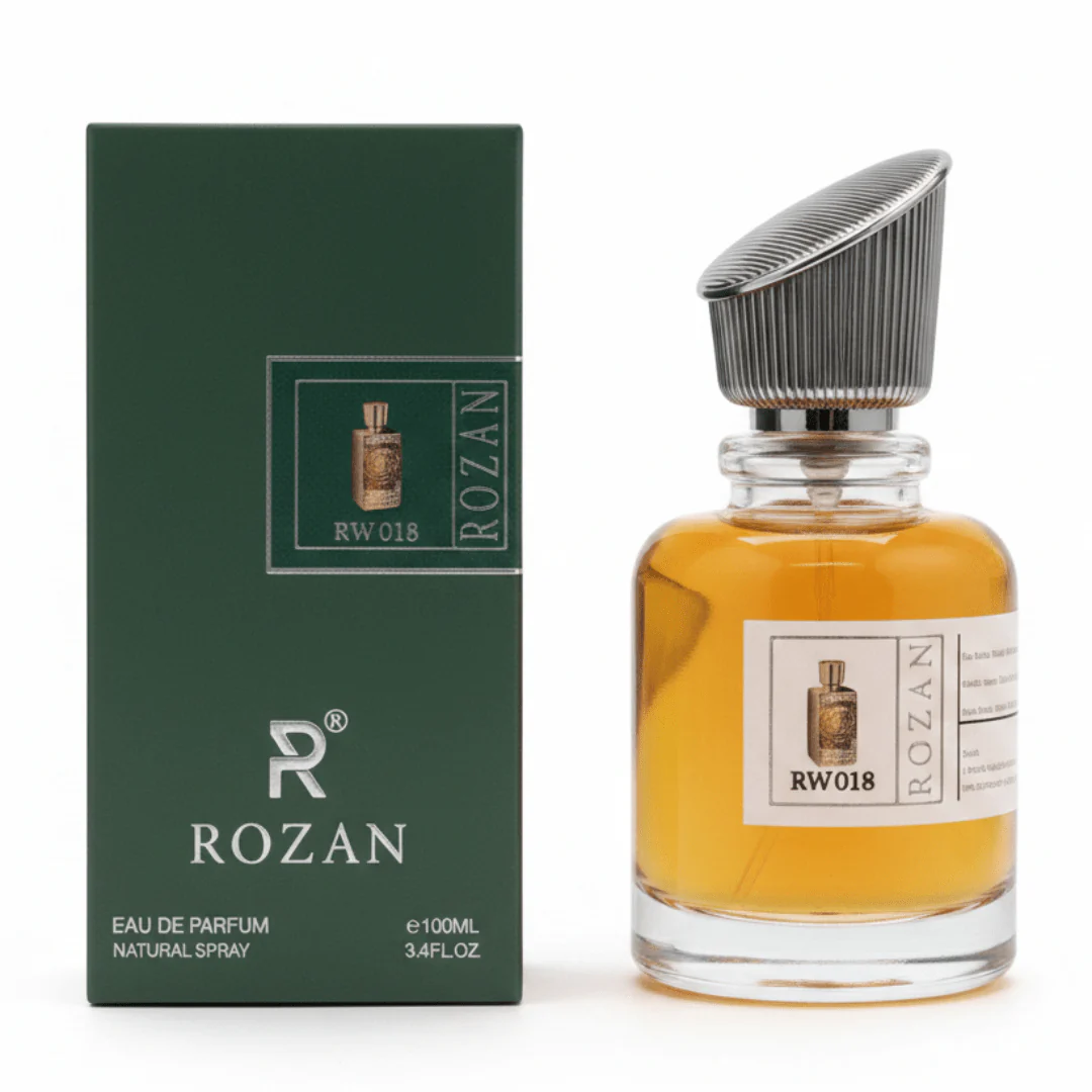 Rozan Eau de Parfum for Men & Women – RW018 Oriental Woody Fragrance with Saffron, Rose, Oud Wood & Vanilla – Long-Lasting Natural Spray – 100ml | Inspired Version |