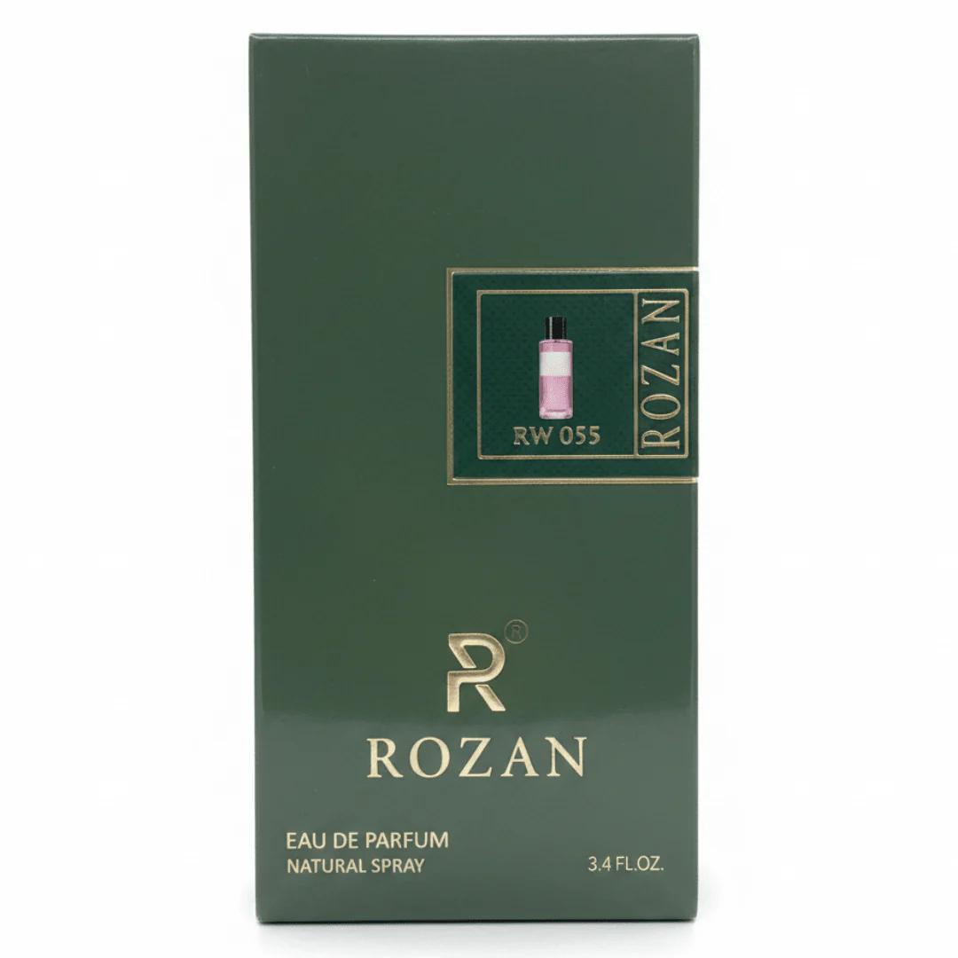Rozan Eau de Parfum Natural Spray for Women & Men – RW 055 | Floral Citrus Fragrance with Turkish Rose, Bergamot & Amber 100ml | Inspired Version |