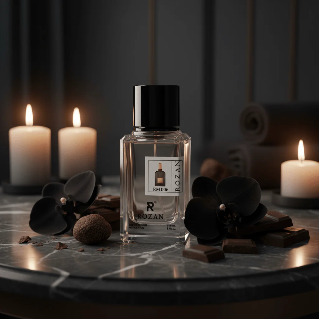 Rozan RM 006 Eau de Parfum 100ml – Unisex Luxury Fragrance | Black Orchid, Truffle & Dark Chocolate | Natural Spray | Inspired Version | - Image 4