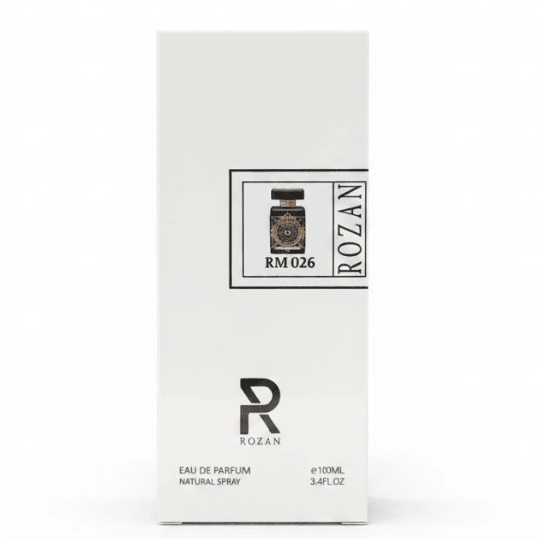 Rozan RM 026 Eau de Parfum 100ml – Unisex Luxury Fragrance with Saffron, Oud & Patchouli | Natural Spray | Inspired Version |