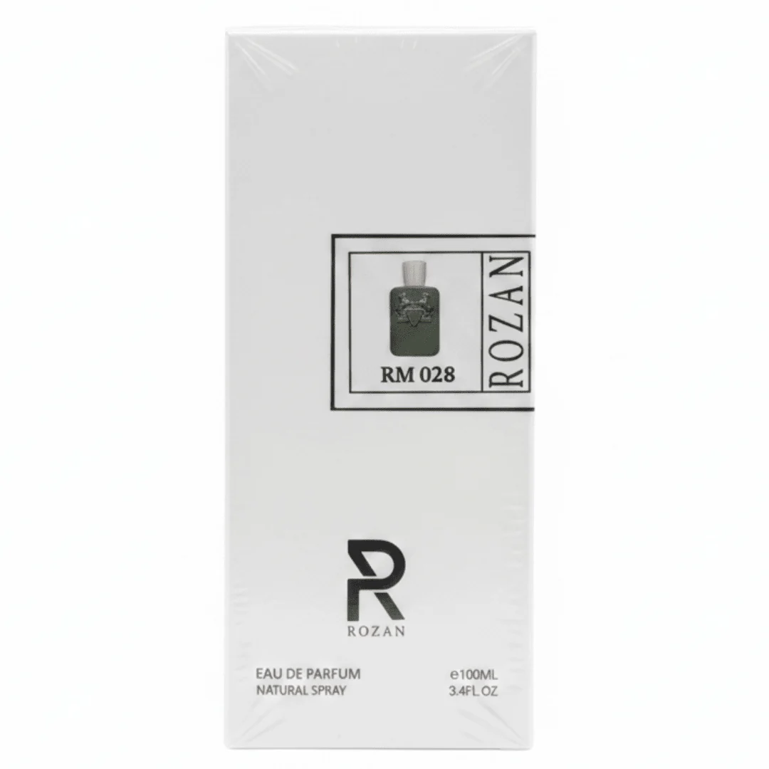 Rozan RM 028 Eau de Parfum for Men 100ml – Woody Aromatic Fragrance with Clary Sage, Saffron, Agarwood Oud & Cedar | Natural Spray | Inspired Version |