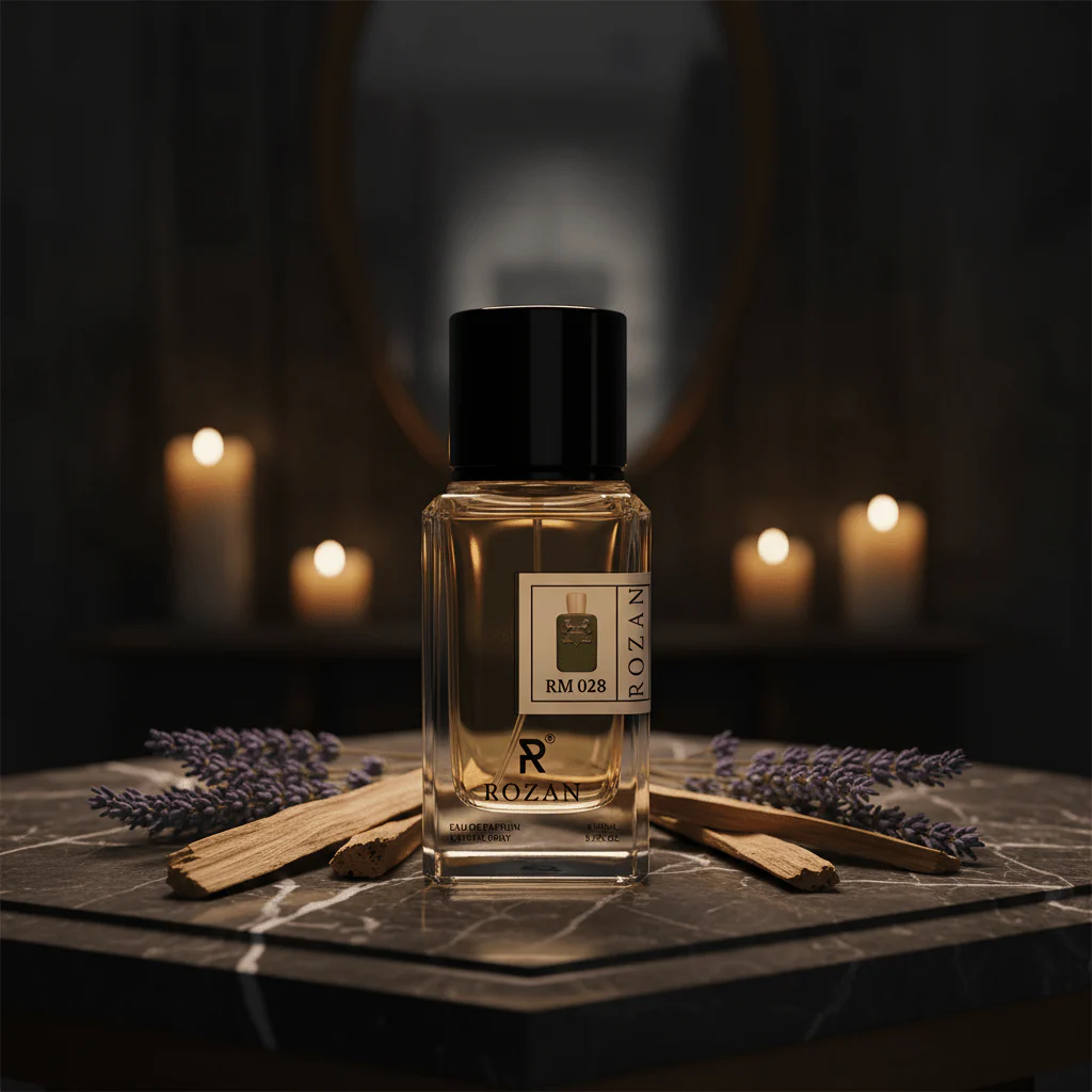 Rozan RM 028 Eau de Parfum for Men 100ml – Woody Aromatic Fragrance with Clary Sage, Saffron, Agarwood Oud & Cedar | Natural Spray | Inspired Version | - Image 2