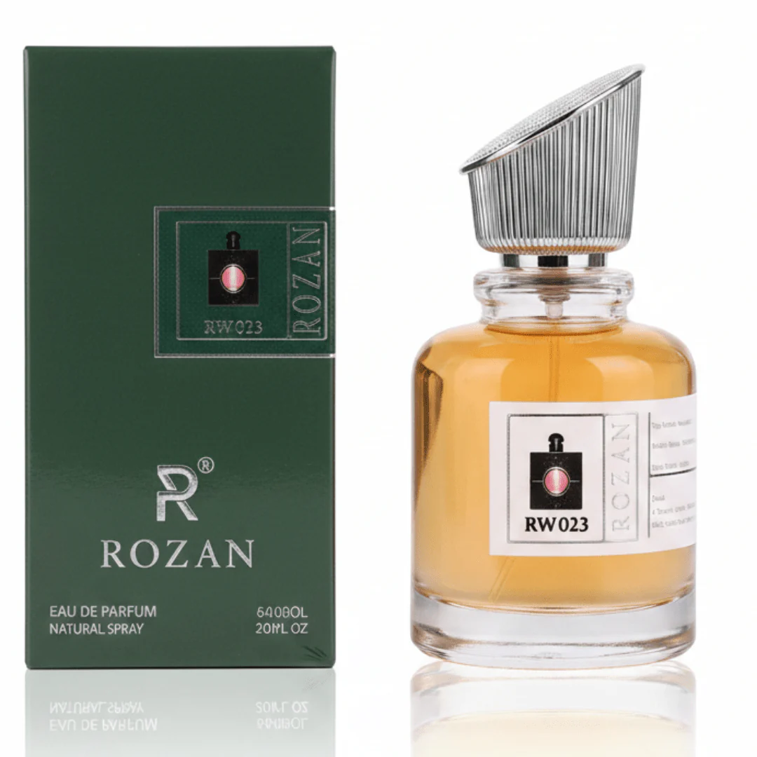 Rozan RW023 Eau de Parfum for Women 100ml | Oriental Vanilla Fragrance | Pear, Pink Pepper, Coffee, Jasmine, Vanilla & Patchouli | Natural Spray | Inspired Version |