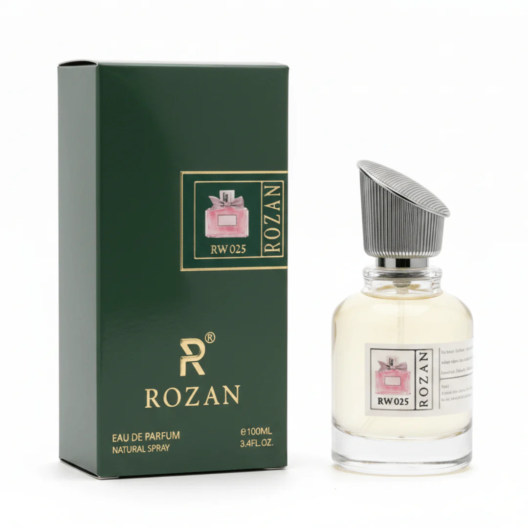 Rozan RW025 Eau de Parfum for Women 100ml – Oriental Floral Fragrance with Iris, Rose & Vanilla | Natural Spray | Inspired Version |
