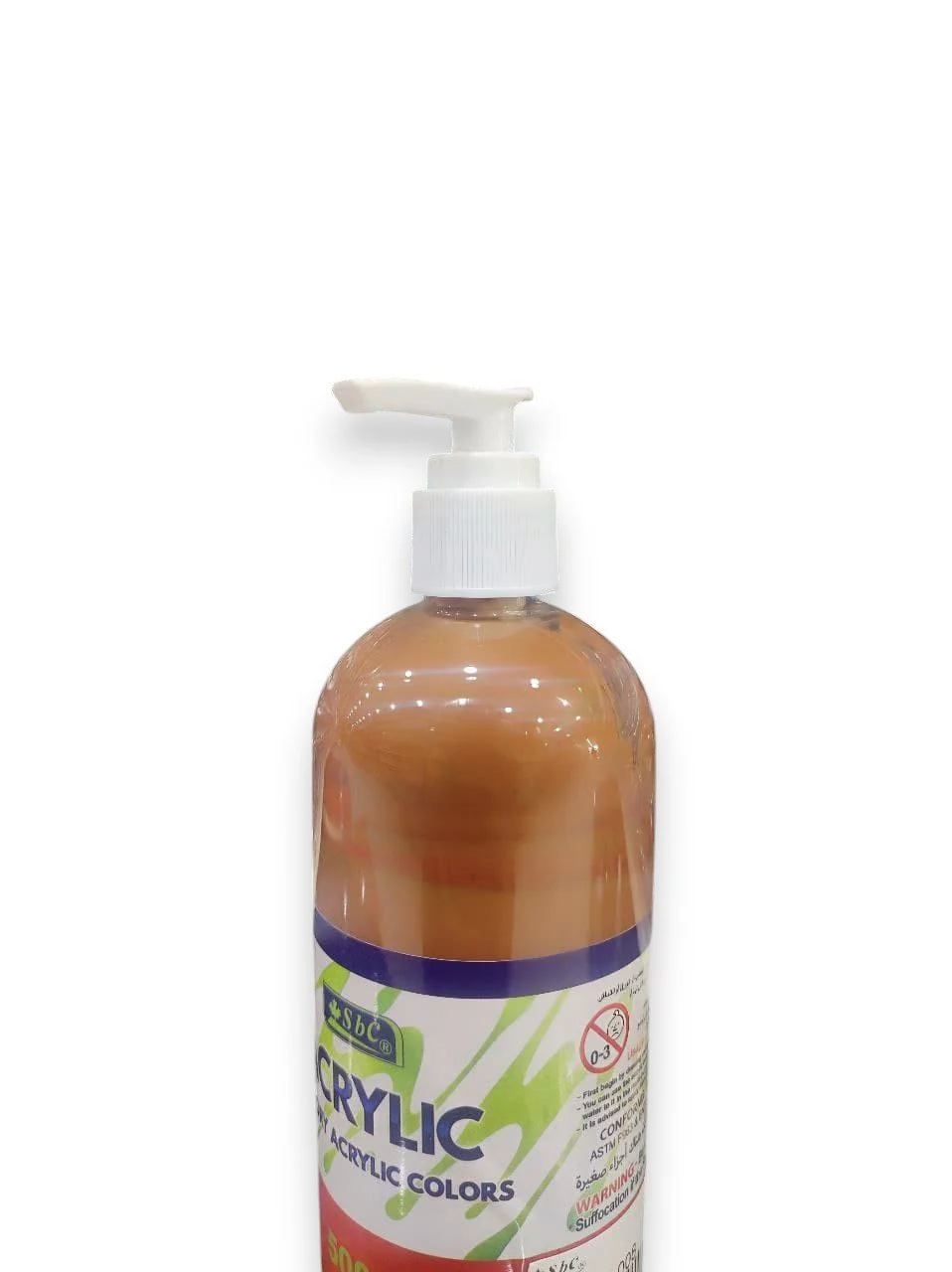SBC Acrylic Colour 500ml Brown - Image 2