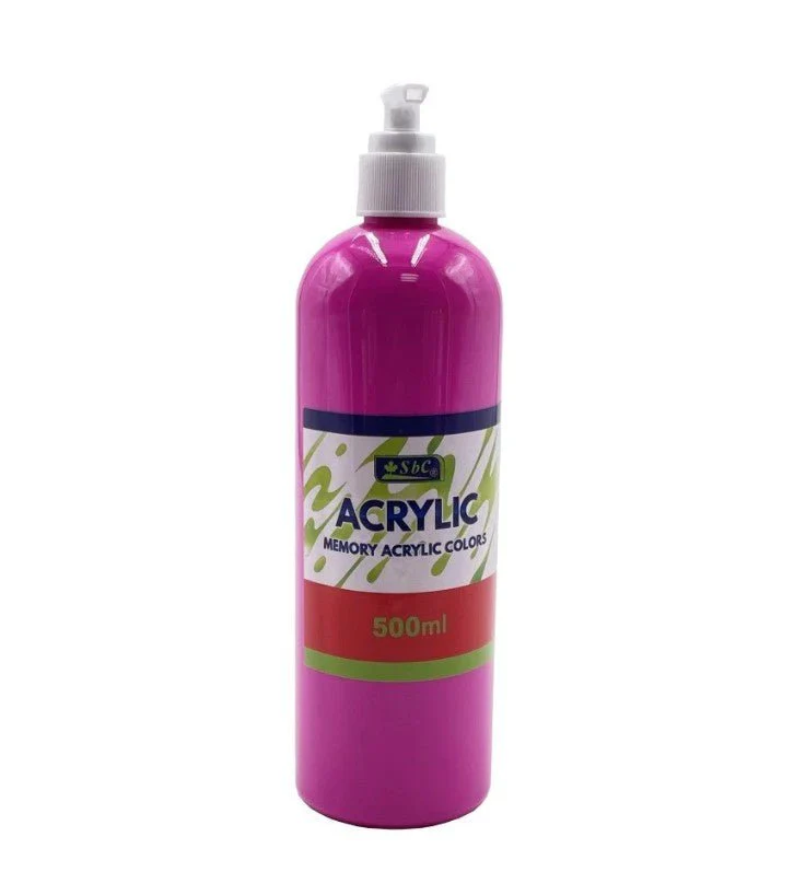 SBC Acrylic Colour 500ml Dark Pink
