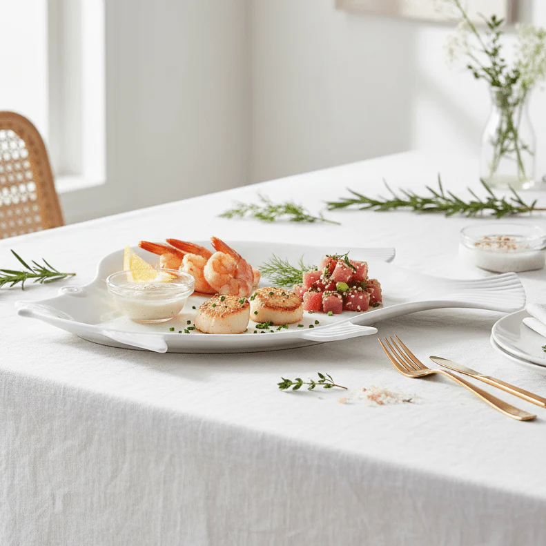 Symphony Dory Elegant White 31 cm Plate (Ceramic Material) - Image 2