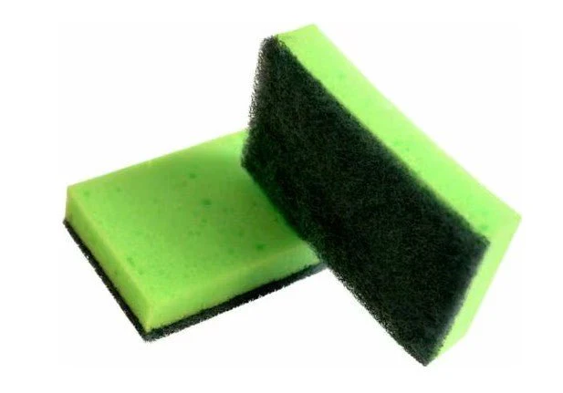 Scotch-Brite Antibacterial Heavy Duty Classic Flat Laminate Scrub Sponge, 4 units/pack, Foam with Antibacterial preservatives - Image 2