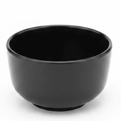 Servewell Black Melamine Soup Bowl 4 inch Small Deep Bowl for Soup Curry and Desserts Food Grade and Break Resistant