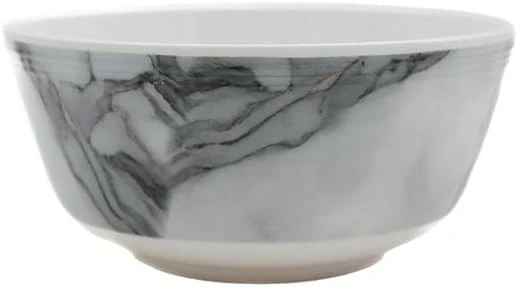Servewell Marbo Melamine Soup,Rice Bowl 11.5CM-White&Grey