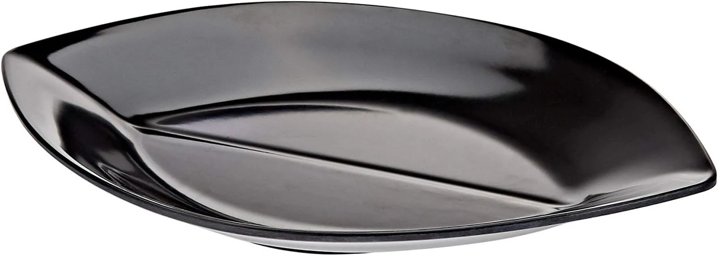 Servewell Melamine Boat Plate-(28cmX18cm)Black