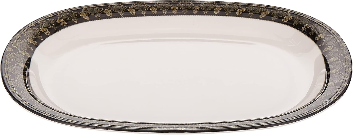 Servewell Melamine Henna Oval Serving Plate-31cmX25cm