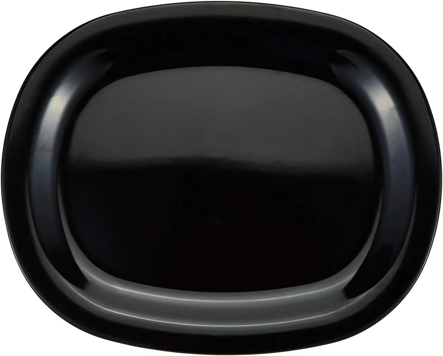 Servewell Melamine Oval Serving Plate-30cmX25cm-Black