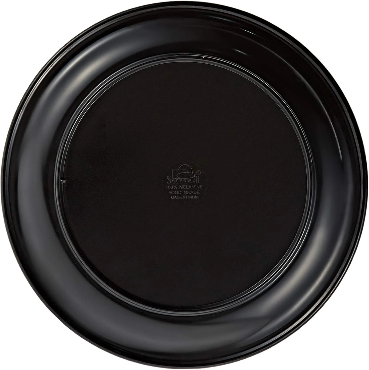 Servewell Melamine Round Dinner Plate-28CM-Black - Image 3