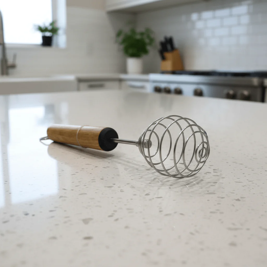Shengya Stainless Steel Balloon Egg Whisk with Wooden Handle – Perfect for Baking, Mixing & Beating Eggs (25×6 cm) - Image 2