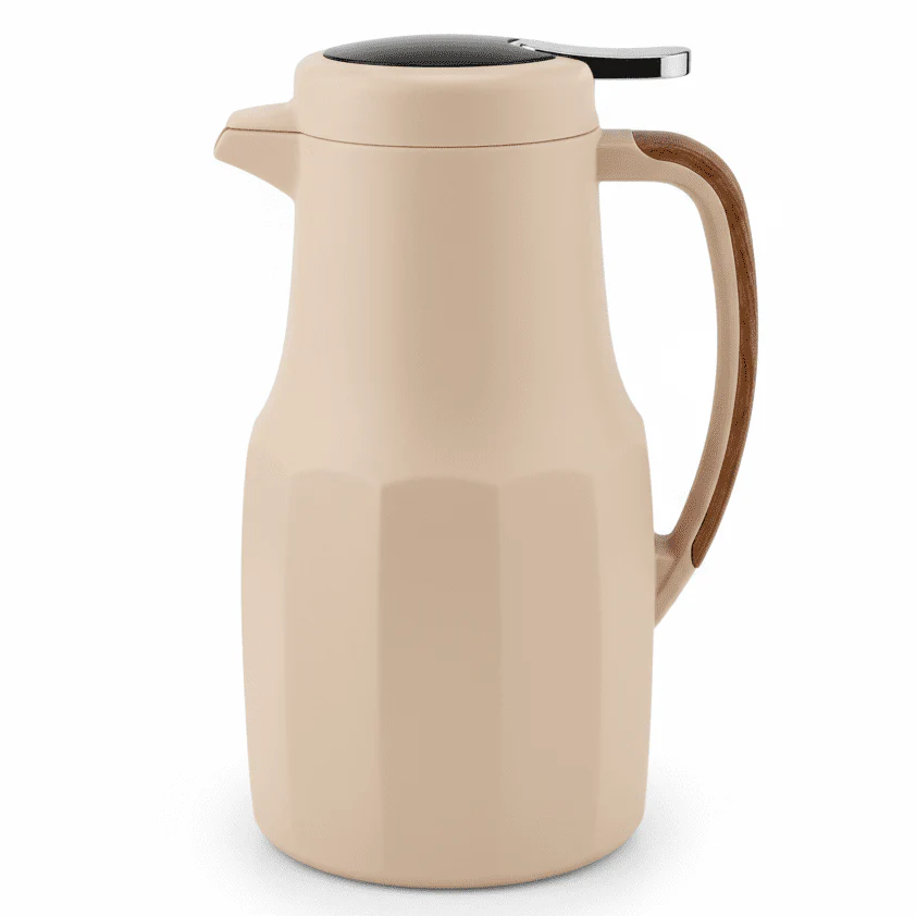 Shimizu Premium Insulated Vacuum Flask, 1.5 Liter, Beige Color