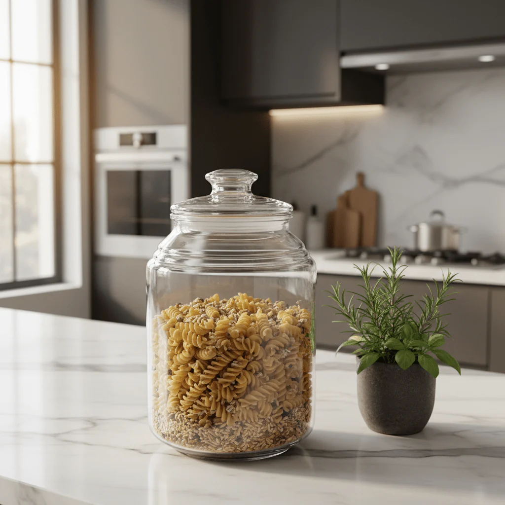 Signature Glass Storage Jar with Lid — 3500ml | Premium Kitchenware - Image 2