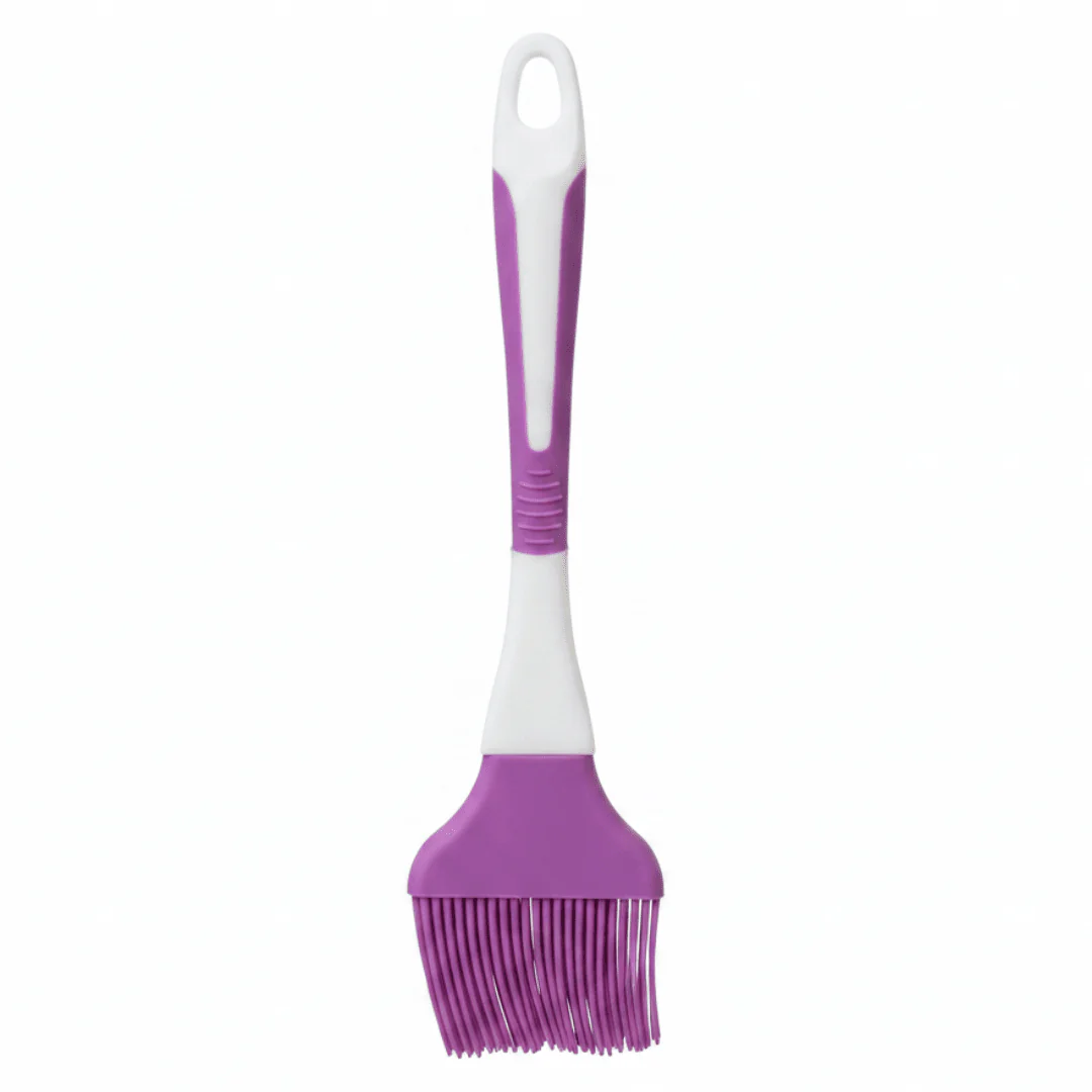 Silicone Oil Basting Brush - 22×6 cm - Purple / Teal Blue