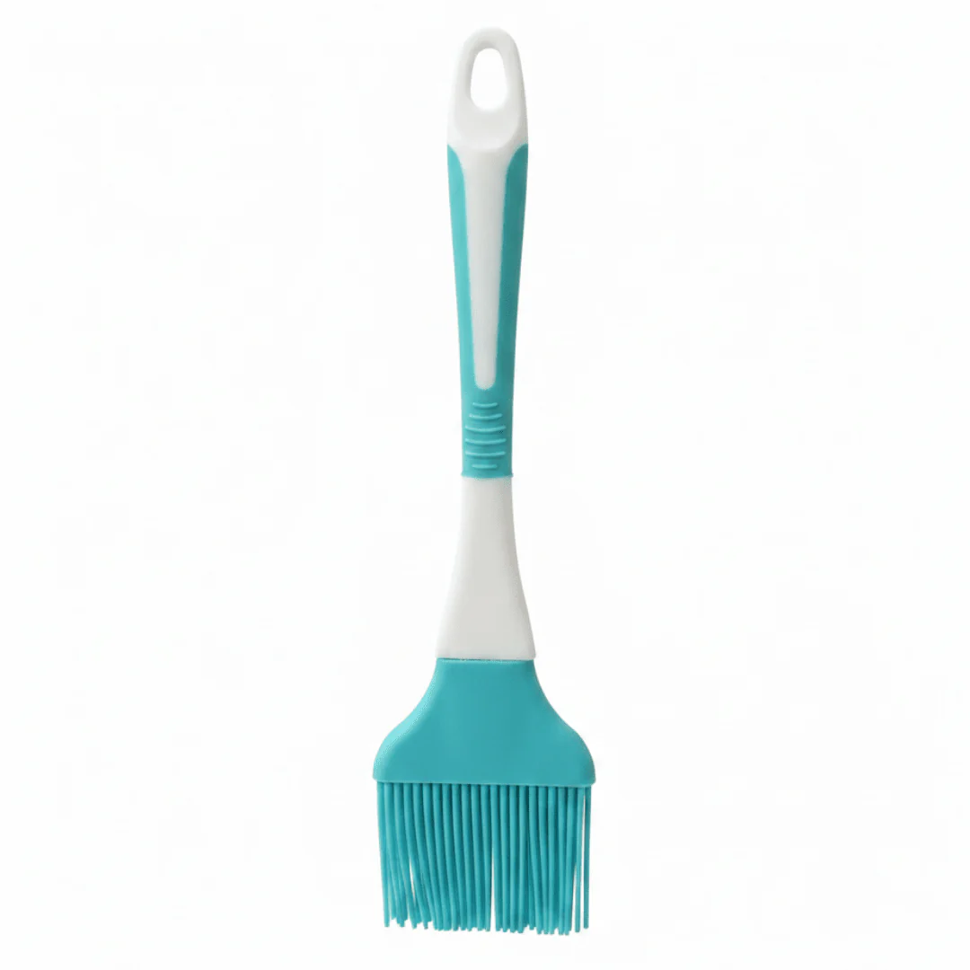Silicone Oil Basting Brush - 22×6 cm - Purple / Teal Blue - Image 4