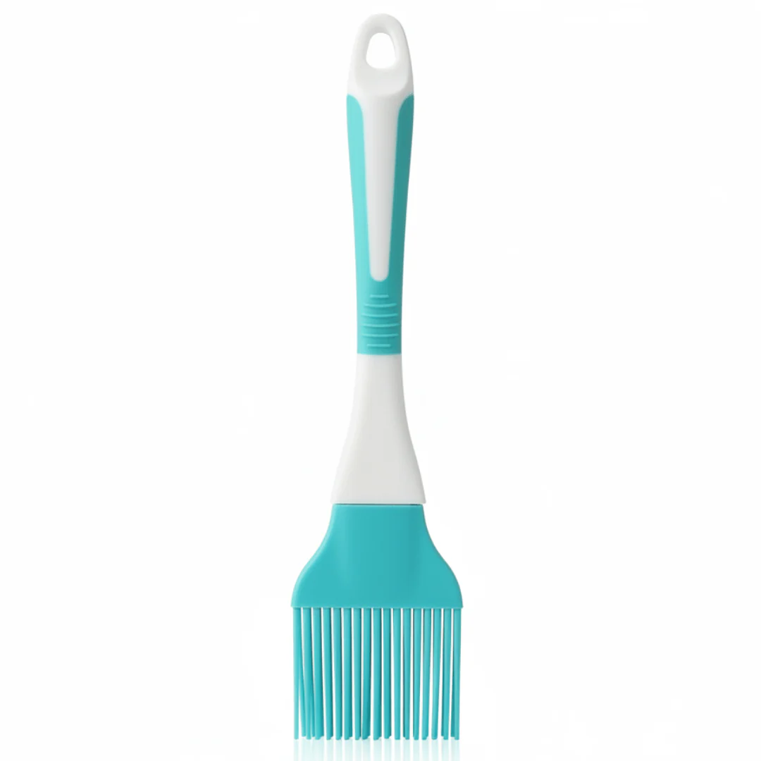 Silicone Oil Basting Brush 22×4 cm - Teal Blue / Purple / Pink