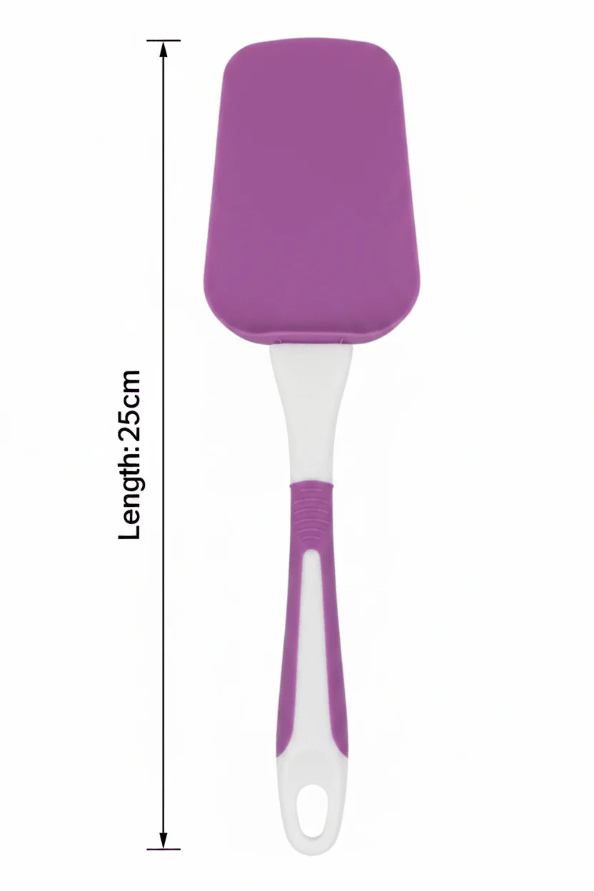 Silicone Spatula Spade 25cm – Purple / Teal Blue - Image 5