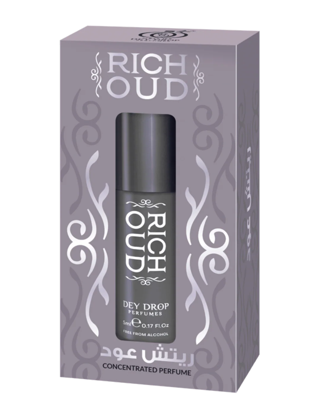 Dey Drop Rich Oud Concentrated Roll-On Perfume | 5ml | Alcohol-Free