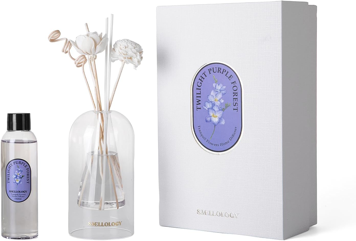 SMELLOLOGY Tranquil Flower Flowers Home Diffuser- Twilight Purple Forest 120ml