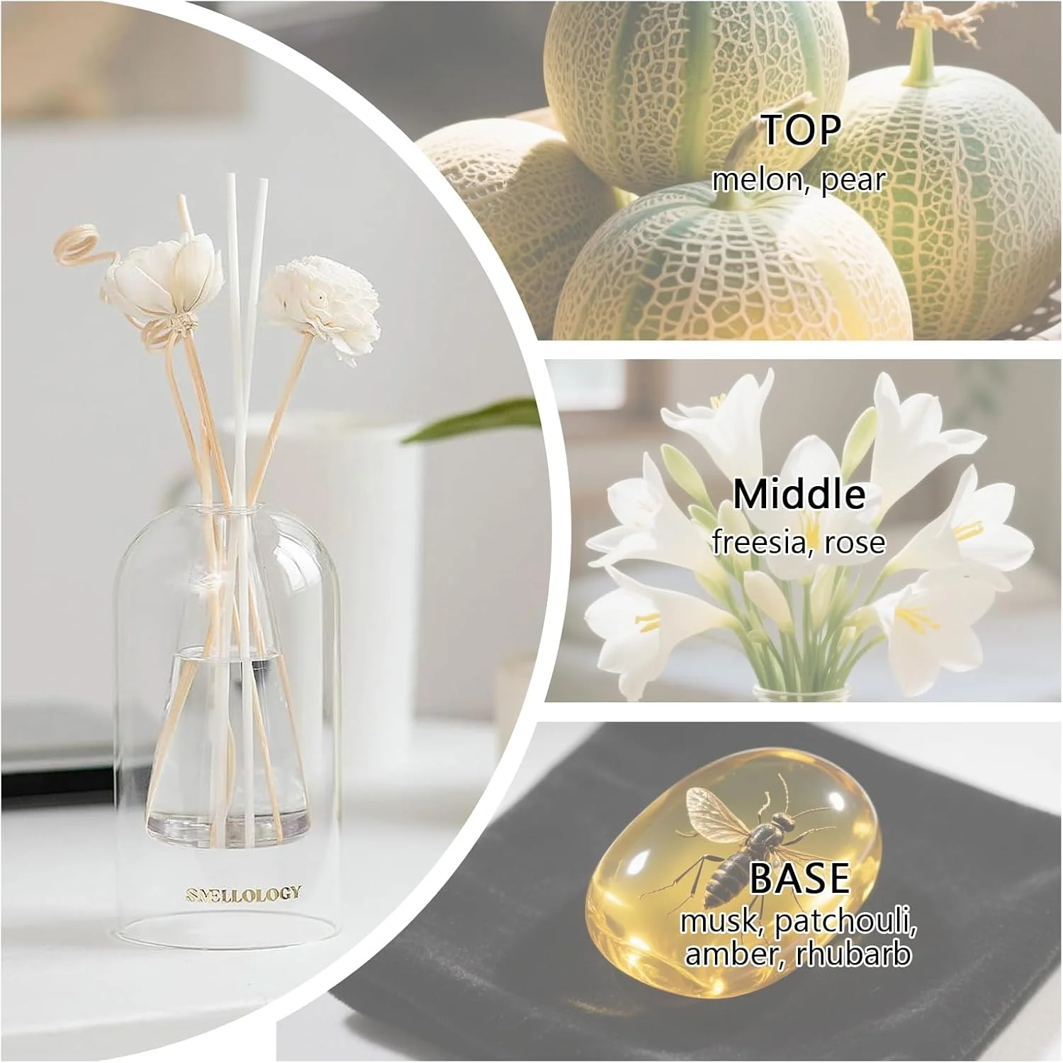 SMELLOLOGY Tranquil Flower Flowers Home Diffuser- Twilight Purple Forest 120ml - Image 3