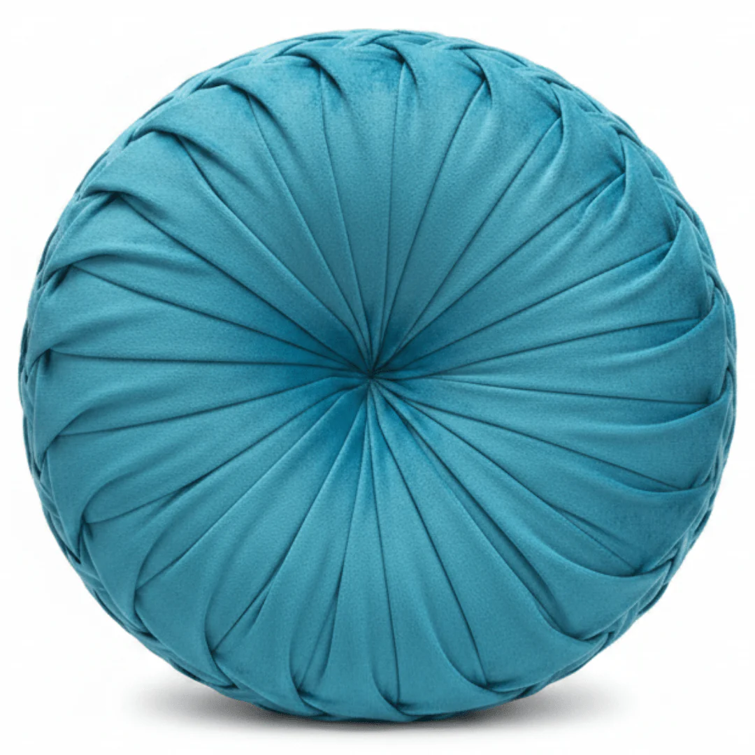 Smock Pillow Velvet Cushion - 38cm - Grey / Ceram / Teal Blue / Kakhi / Navy Blue / Lime Green / Light Blue / Rose - Image 10