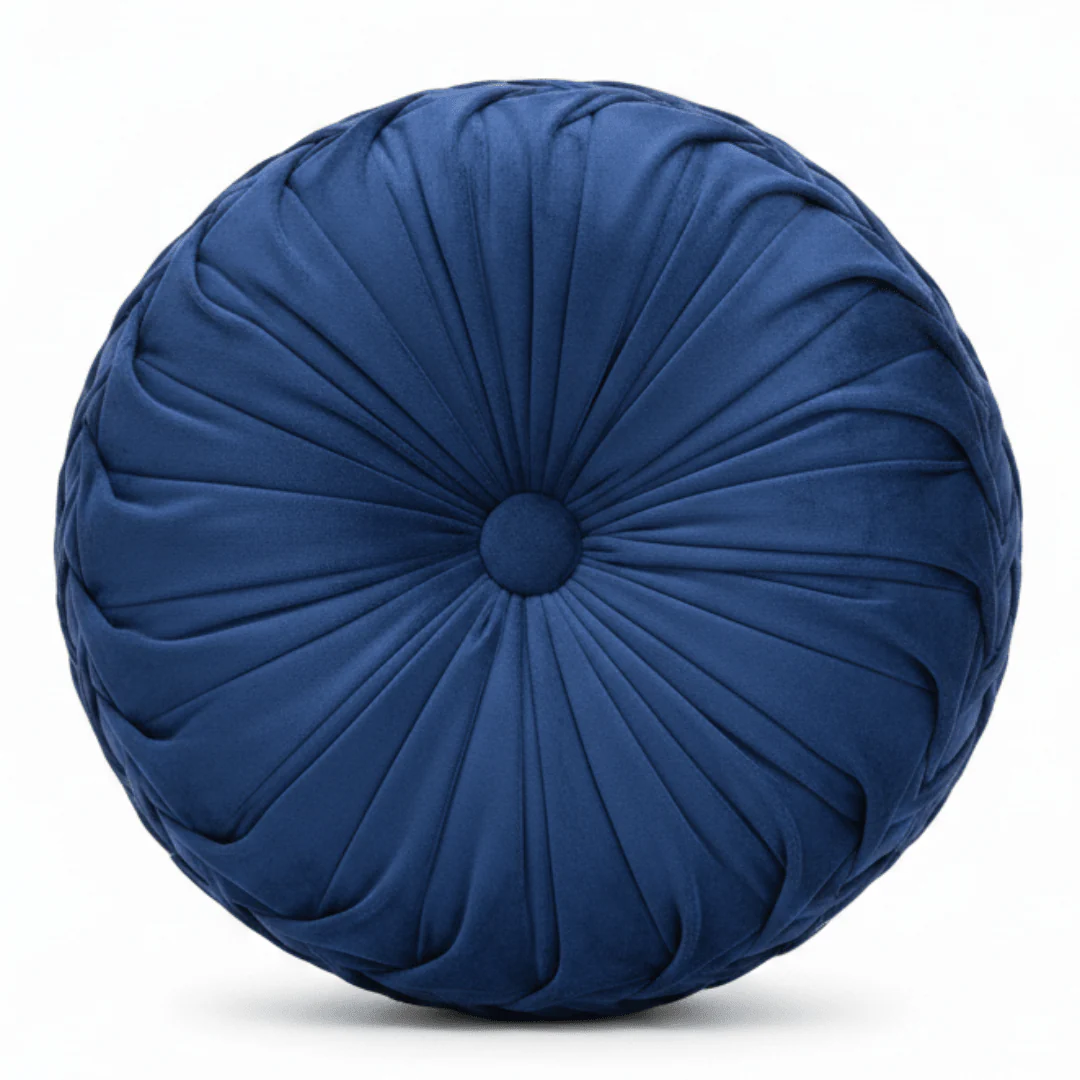 Smock Pillow Velvet Cushion - 38cm - Grey / Ceram / Teal Blue / Kakhi / Navy Blue / Lime Green / Light Blue / Rose - Image 8
