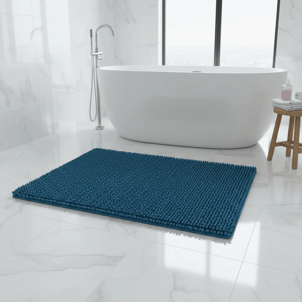Soft Chenille Non-Slip Backing Bath Mat - 80 x 110 cm - Image 2