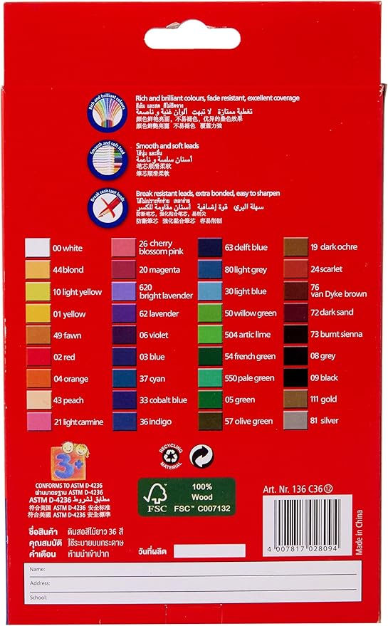 Staedtler Luna Colour Pencil 36Pcs - Image 2
