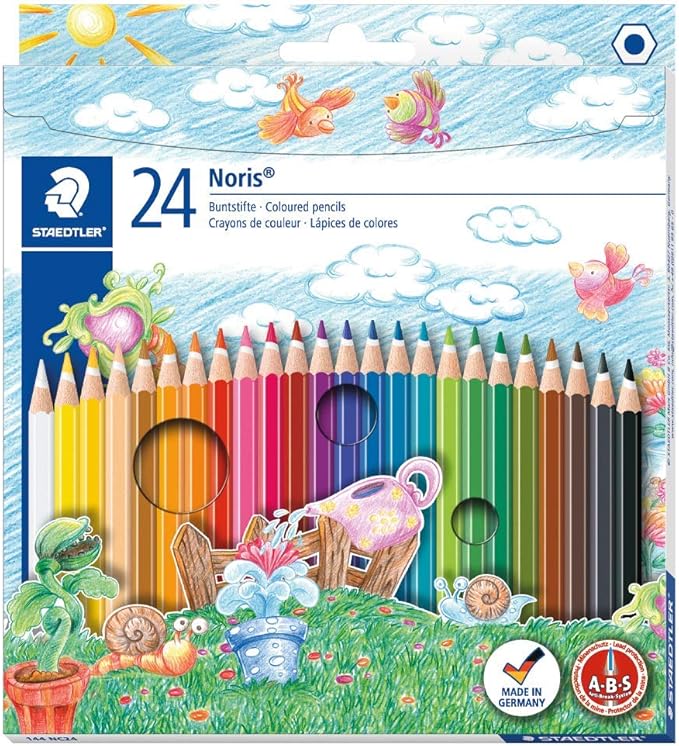 Staedtler Noris Club Coloured Pencils, Multi-Colour, Pack Of 24
