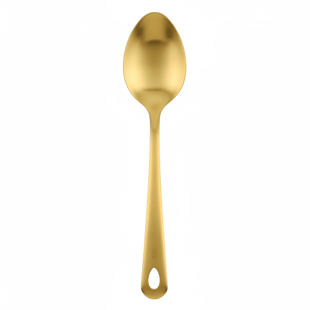 Stainless Steel Serving Spoon 25cm – Gold