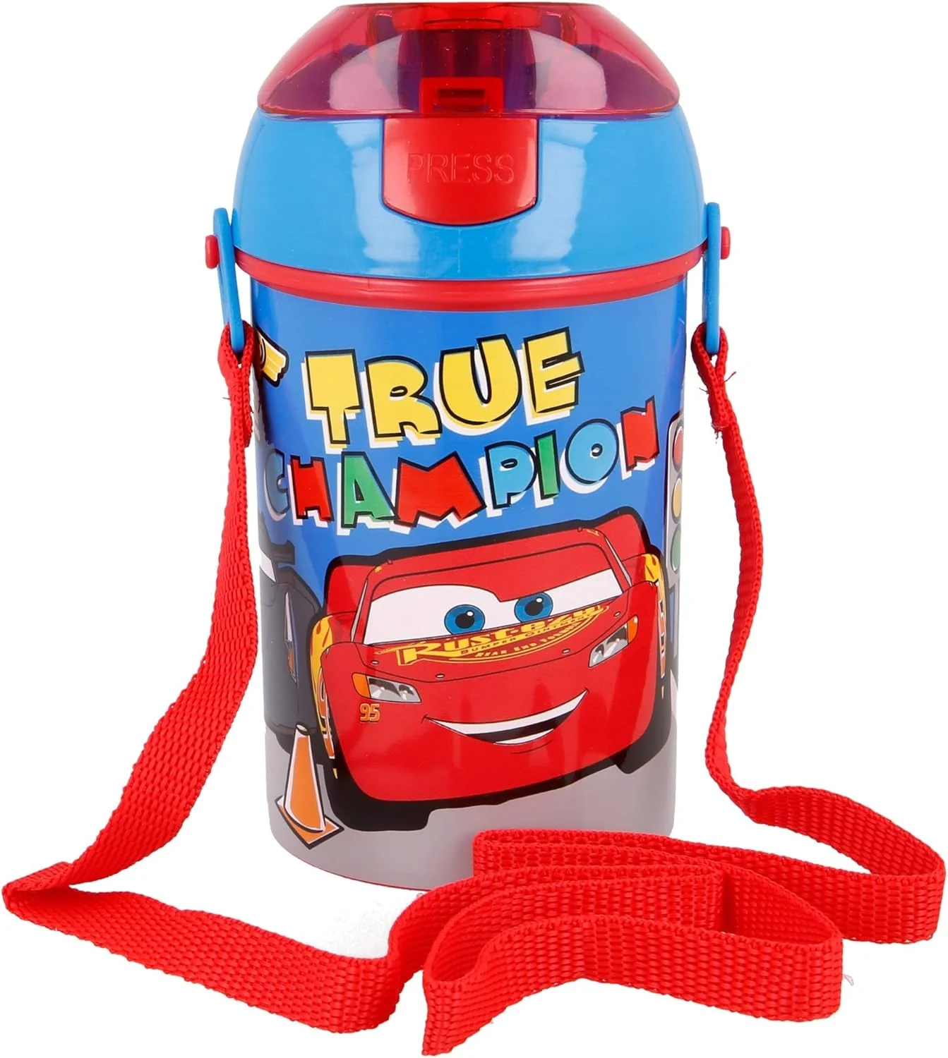 Stor Plastic Pop Up Canteen Water Bottle 450ml,Cars Series