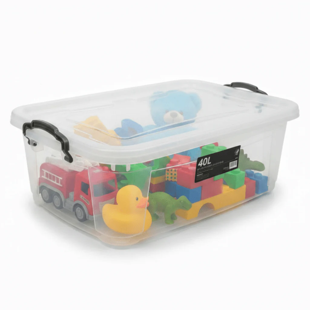 Storage Box 40L with 6 Wheels | L72 × W47 × H20 cm