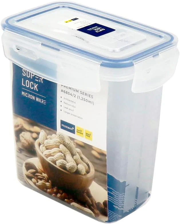 SUPER LOCK Air-Tight Food Container 1250ml, 10.4cm*15.5cm*16cm