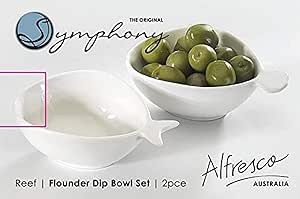 Symphony Reef Dip Bowl Set 2 10 X 8 4.5Cm