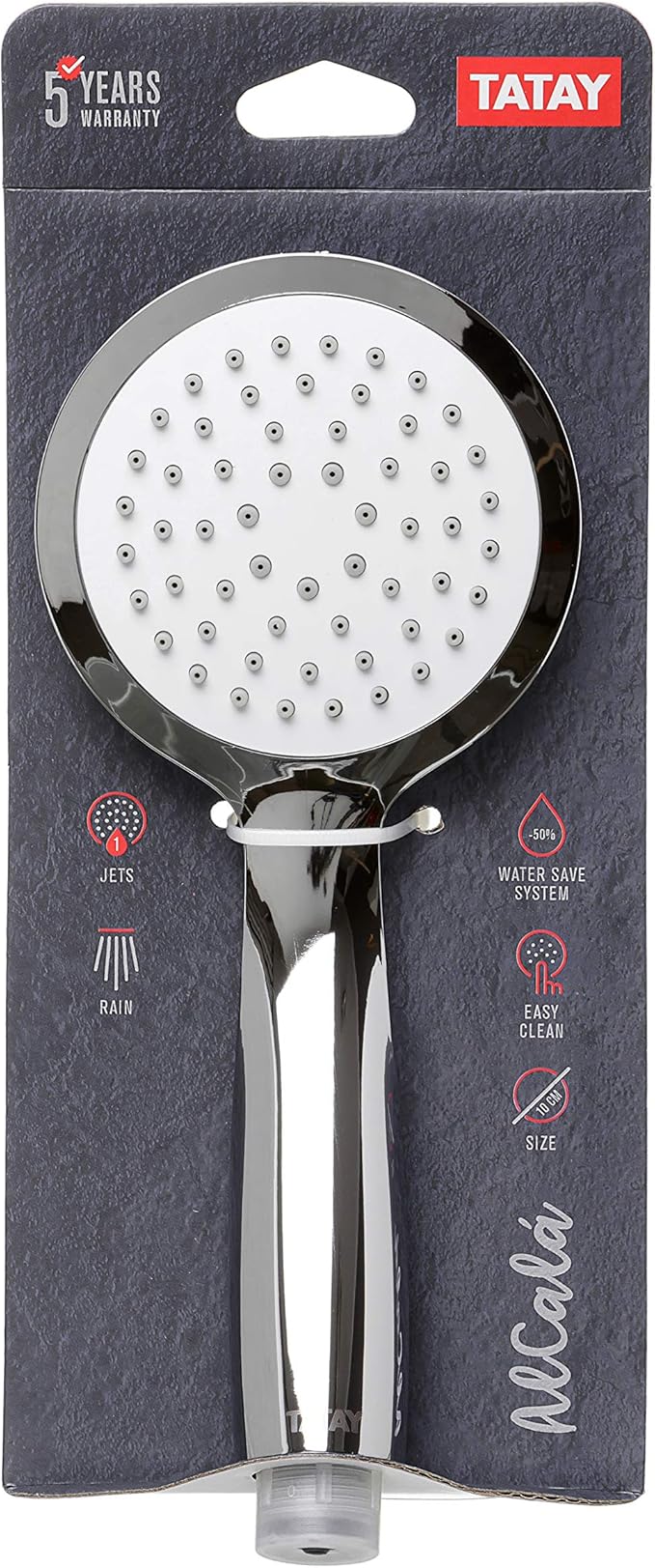 Tatay Stainless Steel Alcala Chrome Hand Shower – Sleek High-Pressure Handheld Showerhead - Image 3